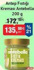 ANTEBELLA ANTEP FISTIĞI KREMASI 200 G